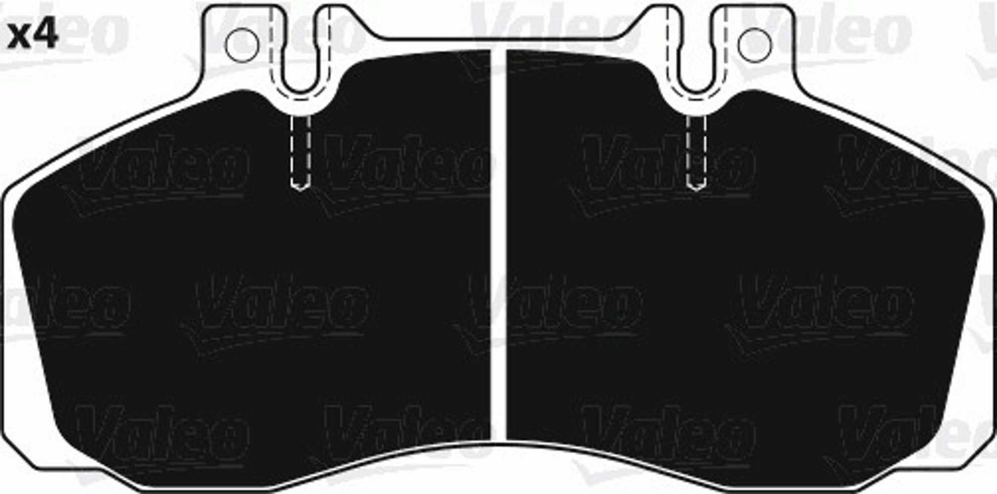 Колодки тормозные дисковые VALEO 882240