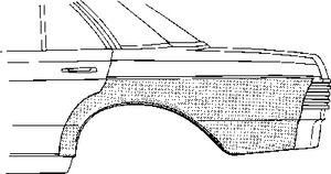 Заднее крыло VAN WEZEL 3010143
