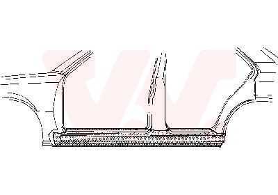 Накладка порога VAN WEZEL 3760104