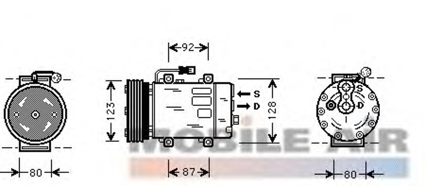 Компрессор кондиционера VAN WEZEL 5900K029
