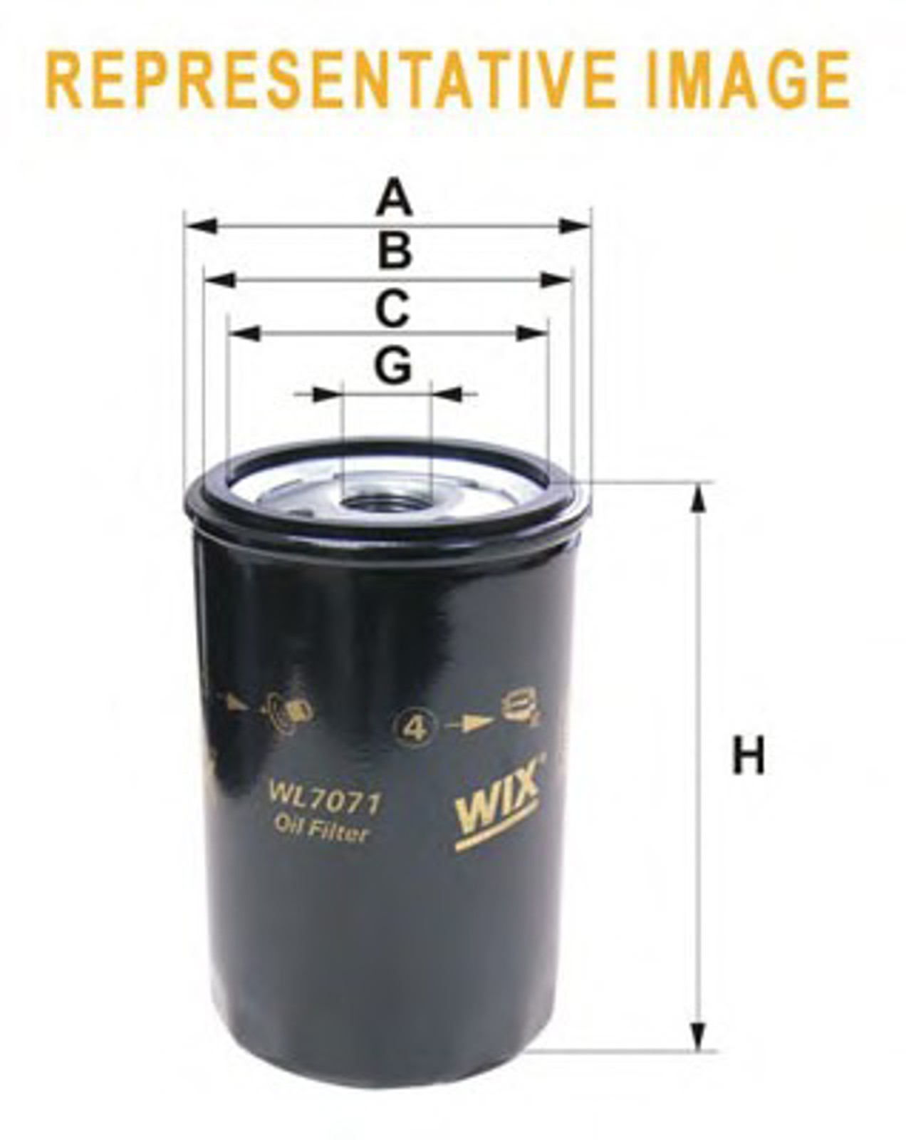 Фильтр масляный WIX WL7457