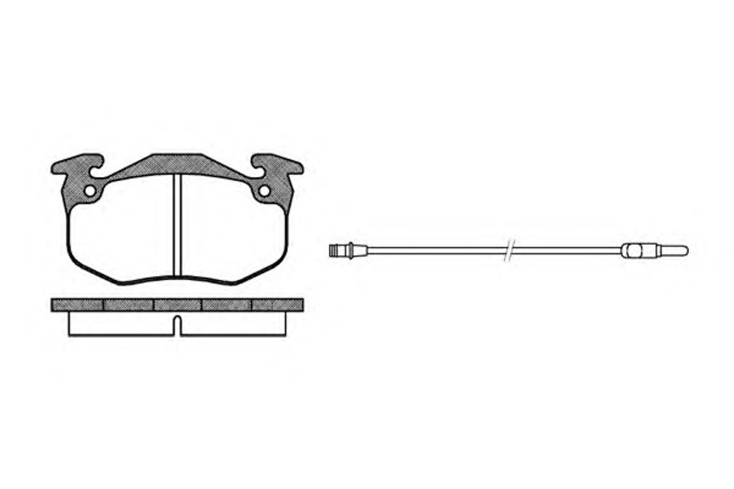 Колодки тормозные дисковые WOKING P0443.32