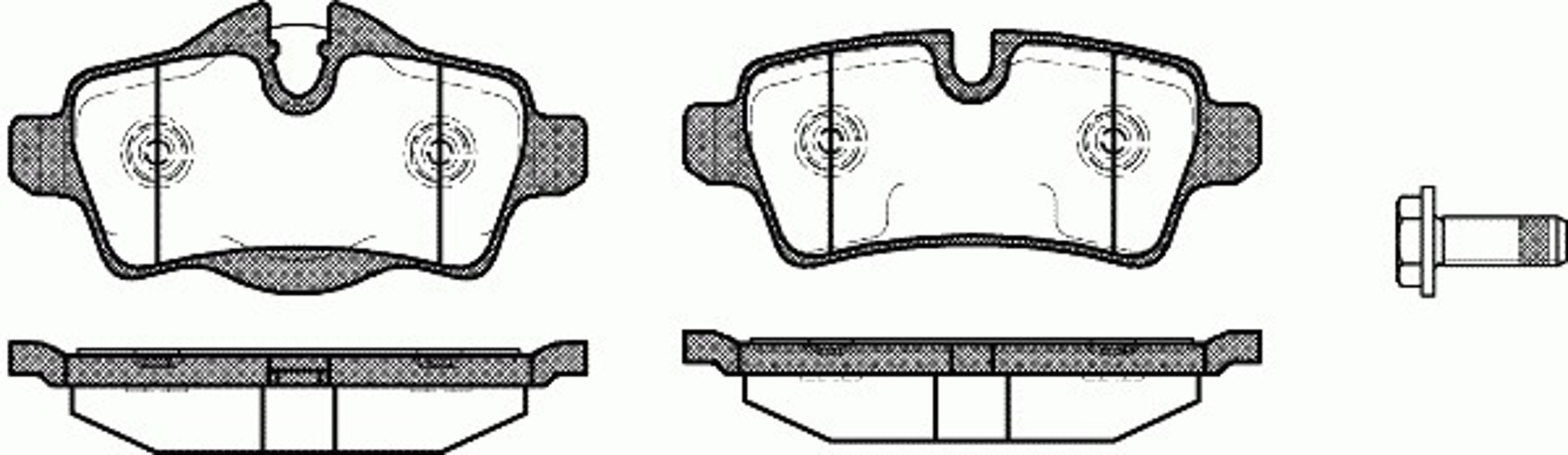 Колодки тормозные дисковые WOKING P12443.00