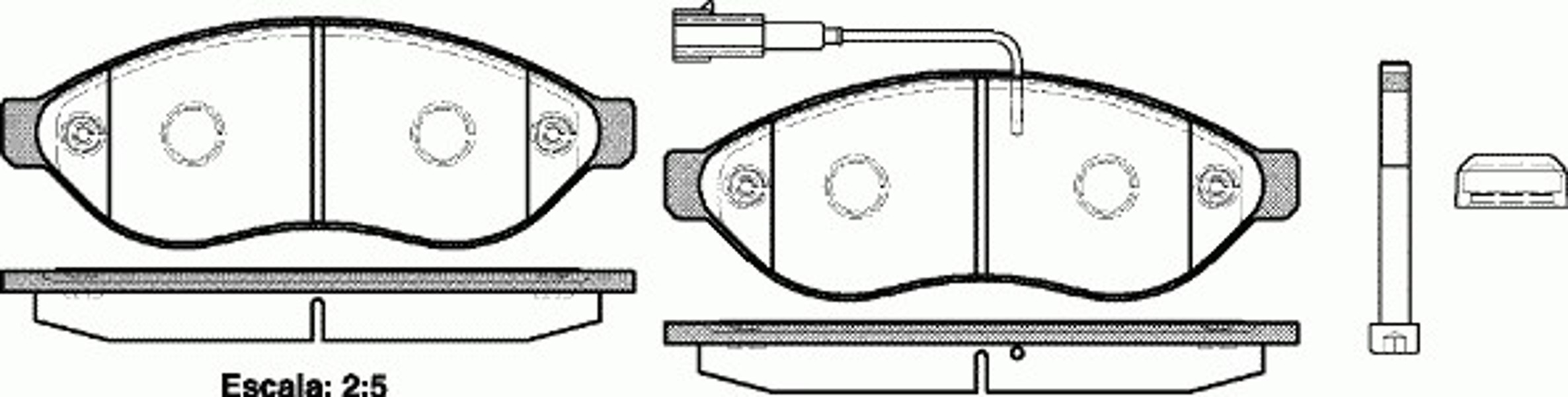 Колодки тормозные дисковые WOKING P13373.01