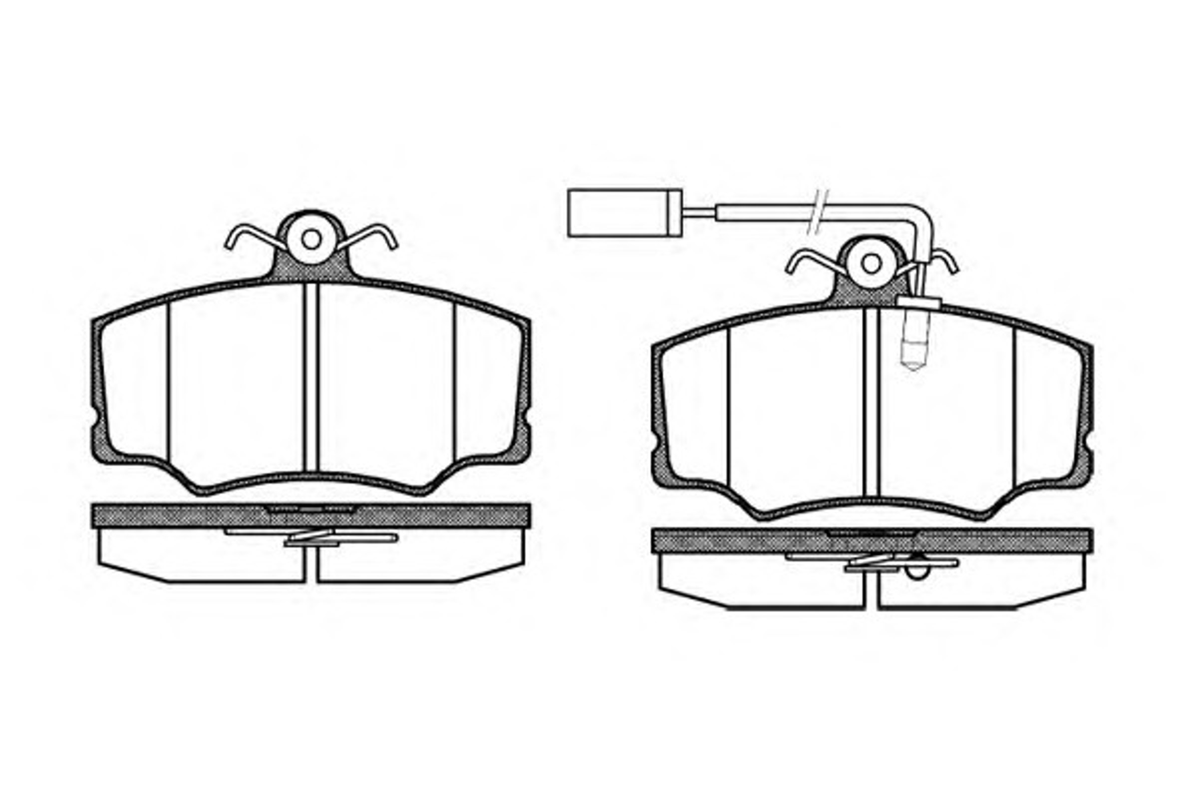 Колодки тормозные дисковые WOKING P2123.02