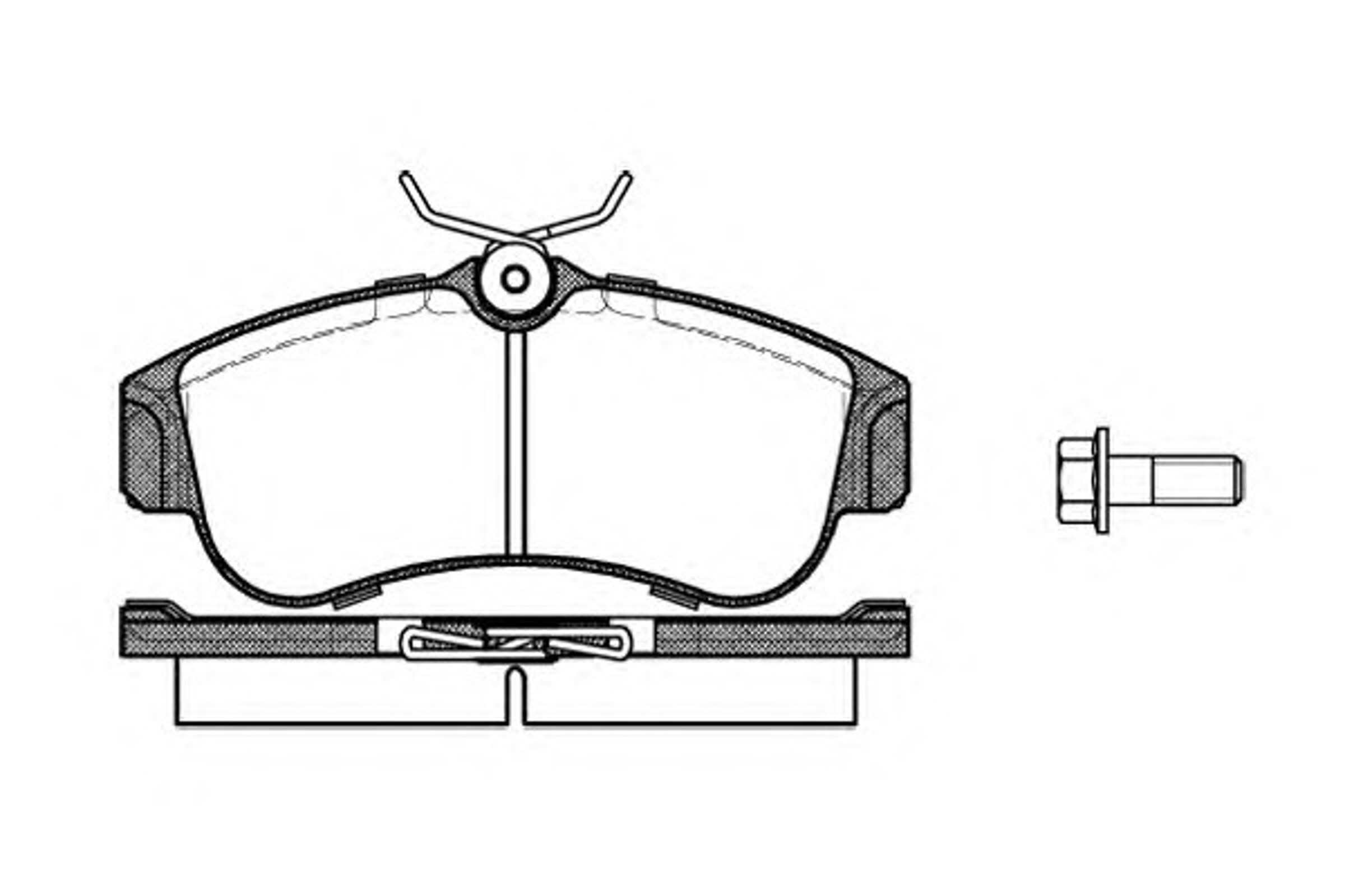 Комплект тормозных колодок дисковый тормоз WOKING P2203.00