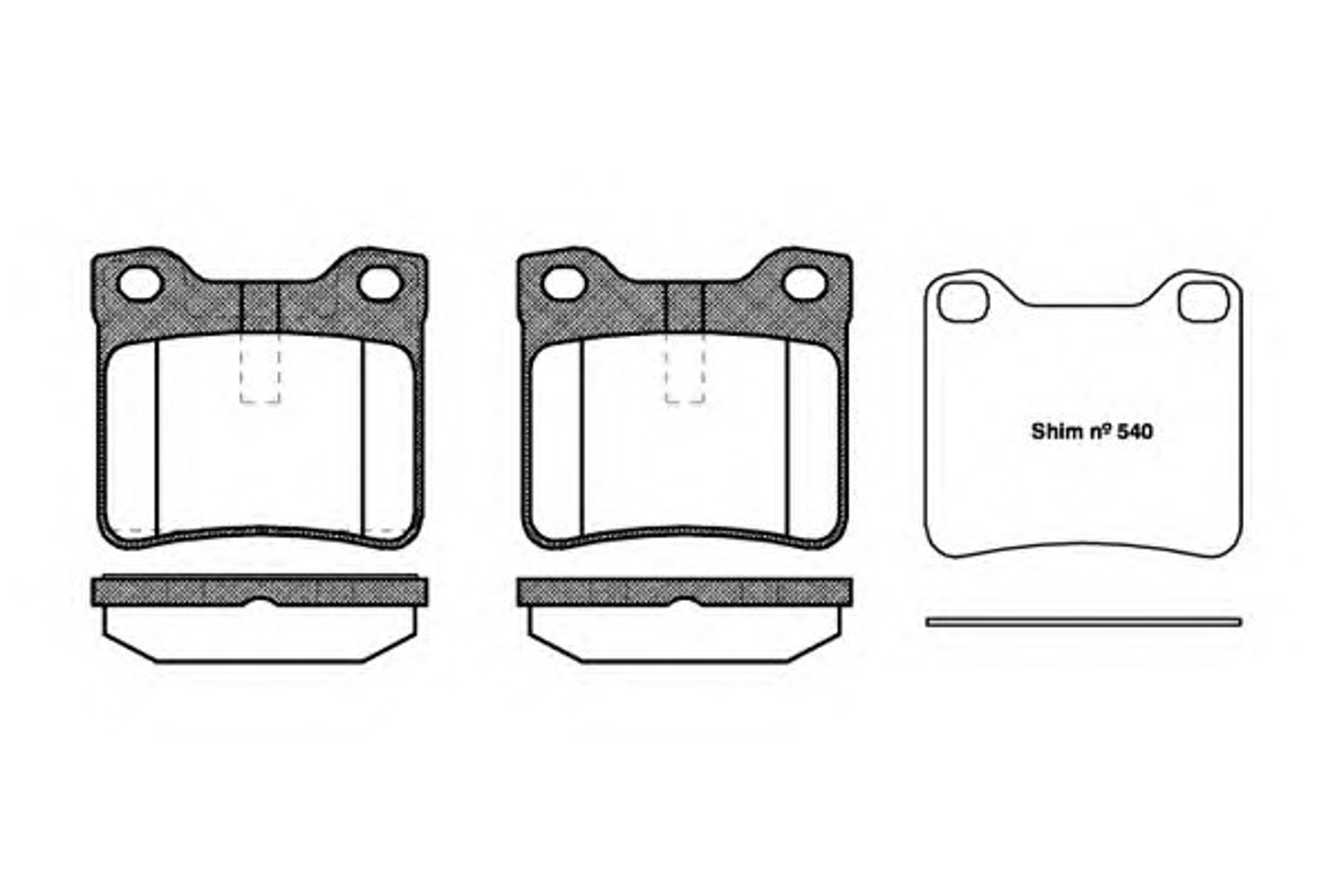 Колодки тормозные дисковые WOKING P2213.10