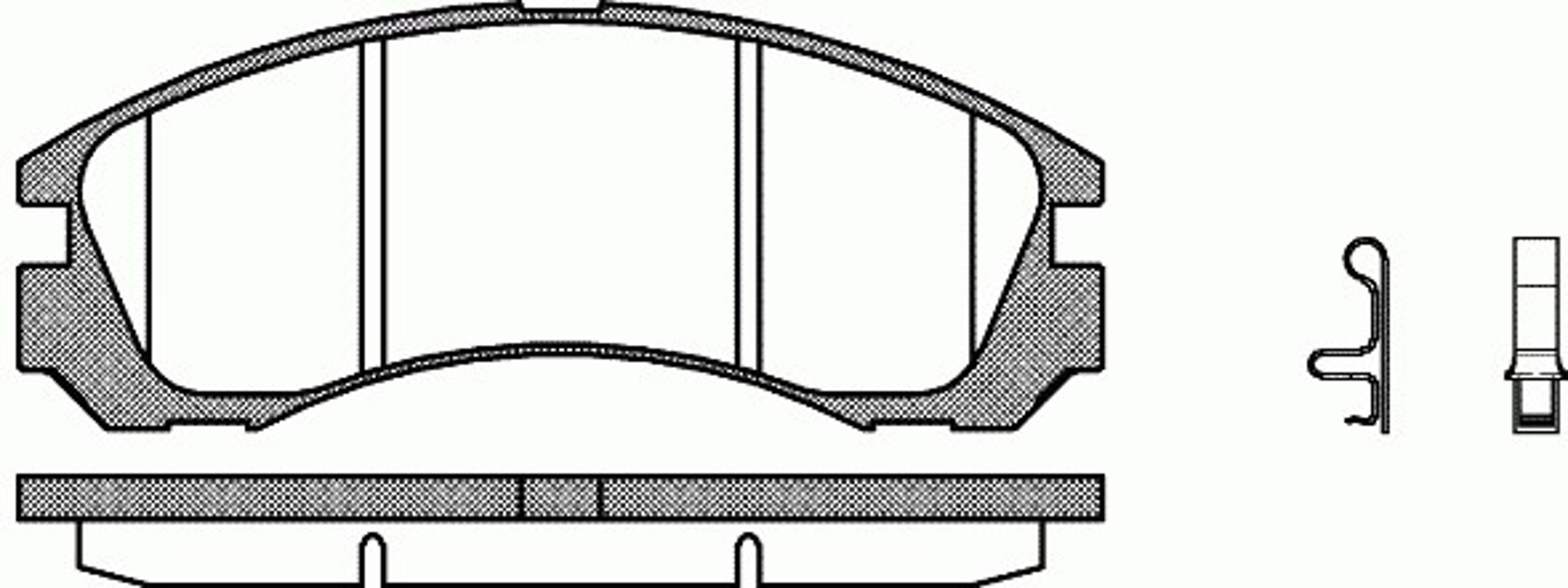 Колодки тормозные дисковые WOKING P2543.32