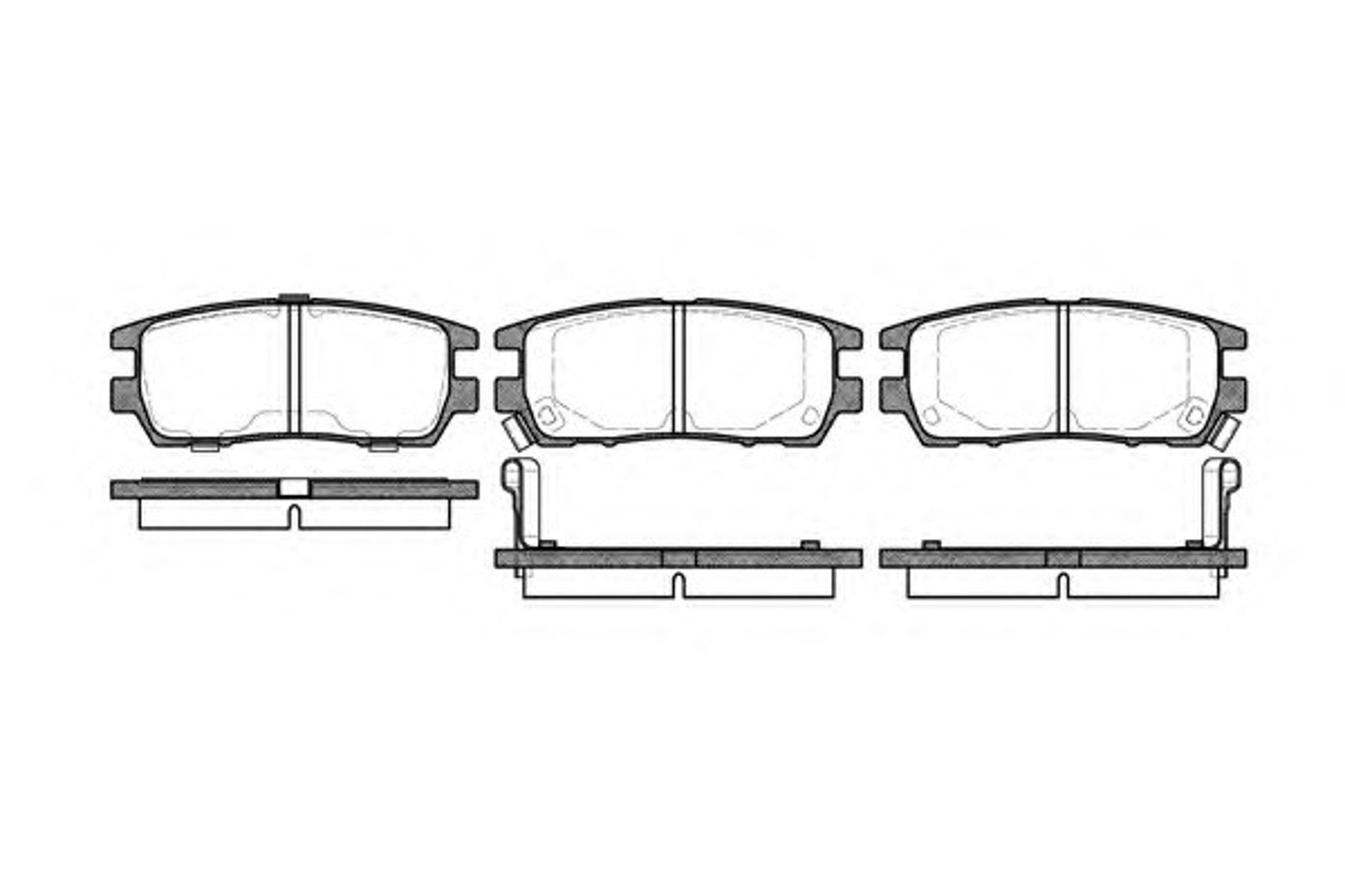 Колодки тормозные дисковые WOKING P5053.02