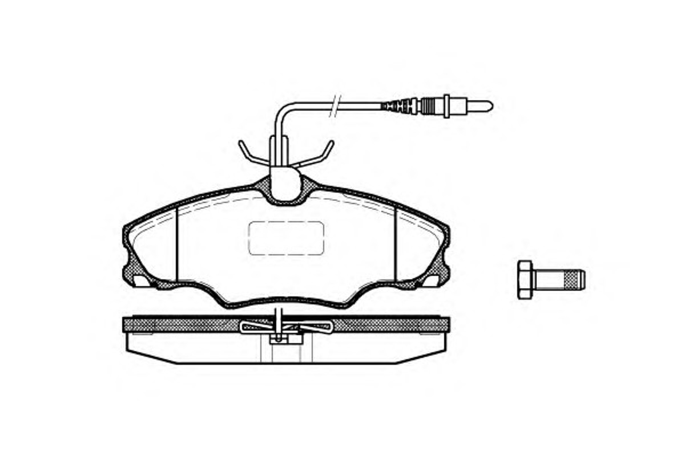 Колодки тормозные дисковые WOKING P7033.04