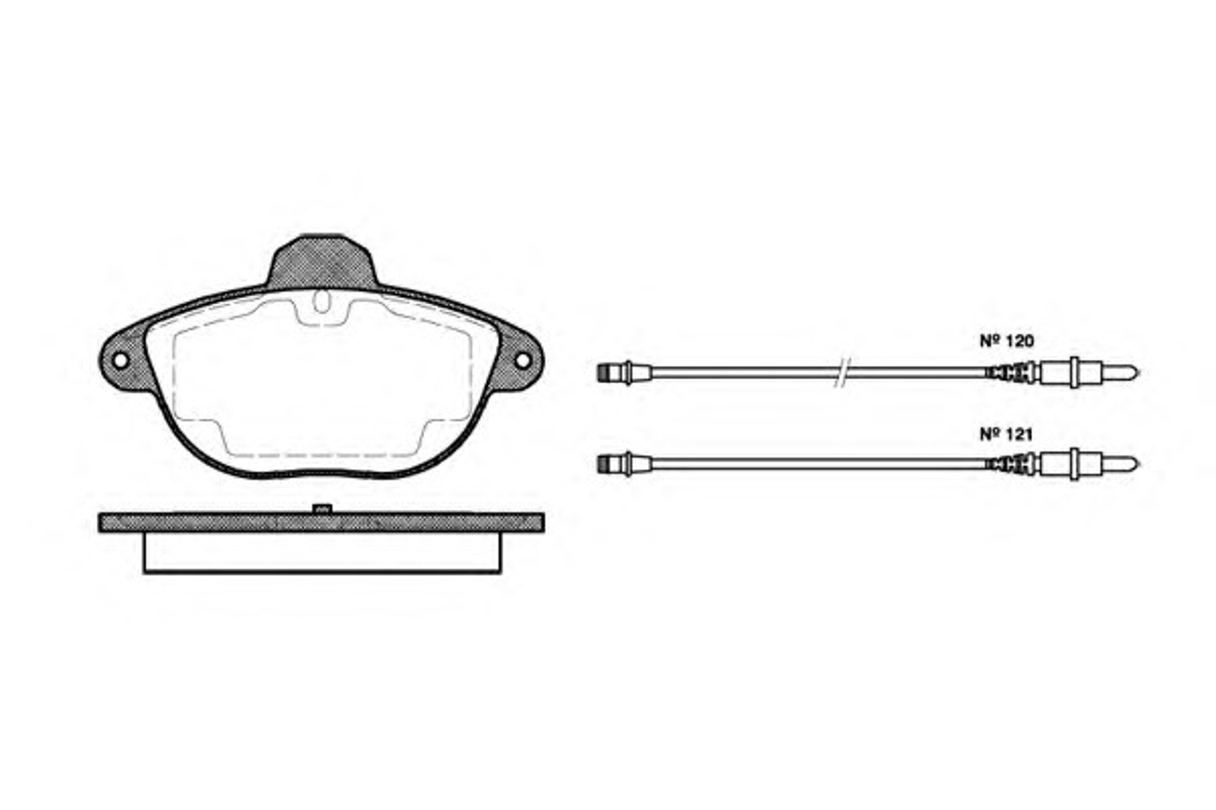 Колодки тормозные дисковые WOKING P7083.04