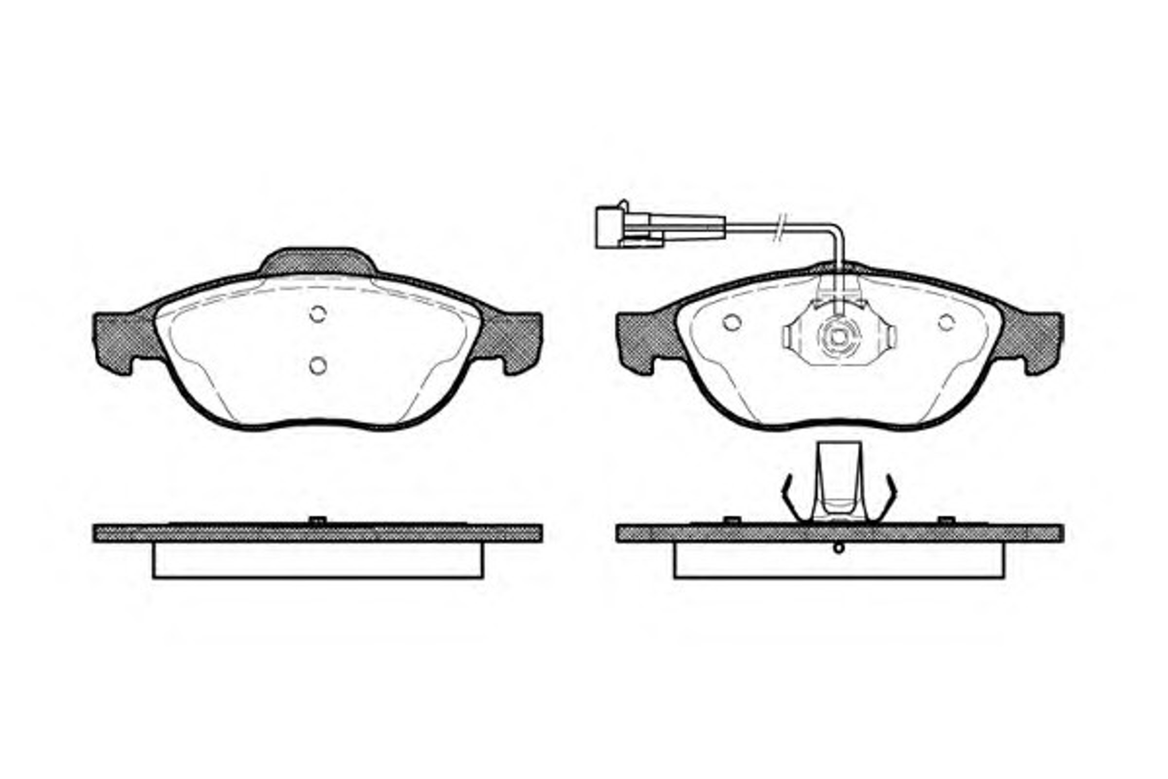 Колодки тормозные дисковые WOKING P7603.02