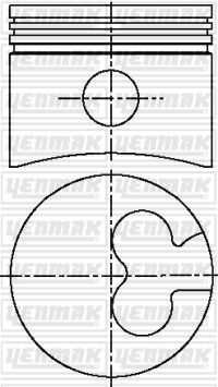Поршень YENMAK 31-03777-000