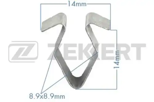 Клипса крепёжная vag мин. кол. заказа 10шт zekkert ZEKKERT BE3527