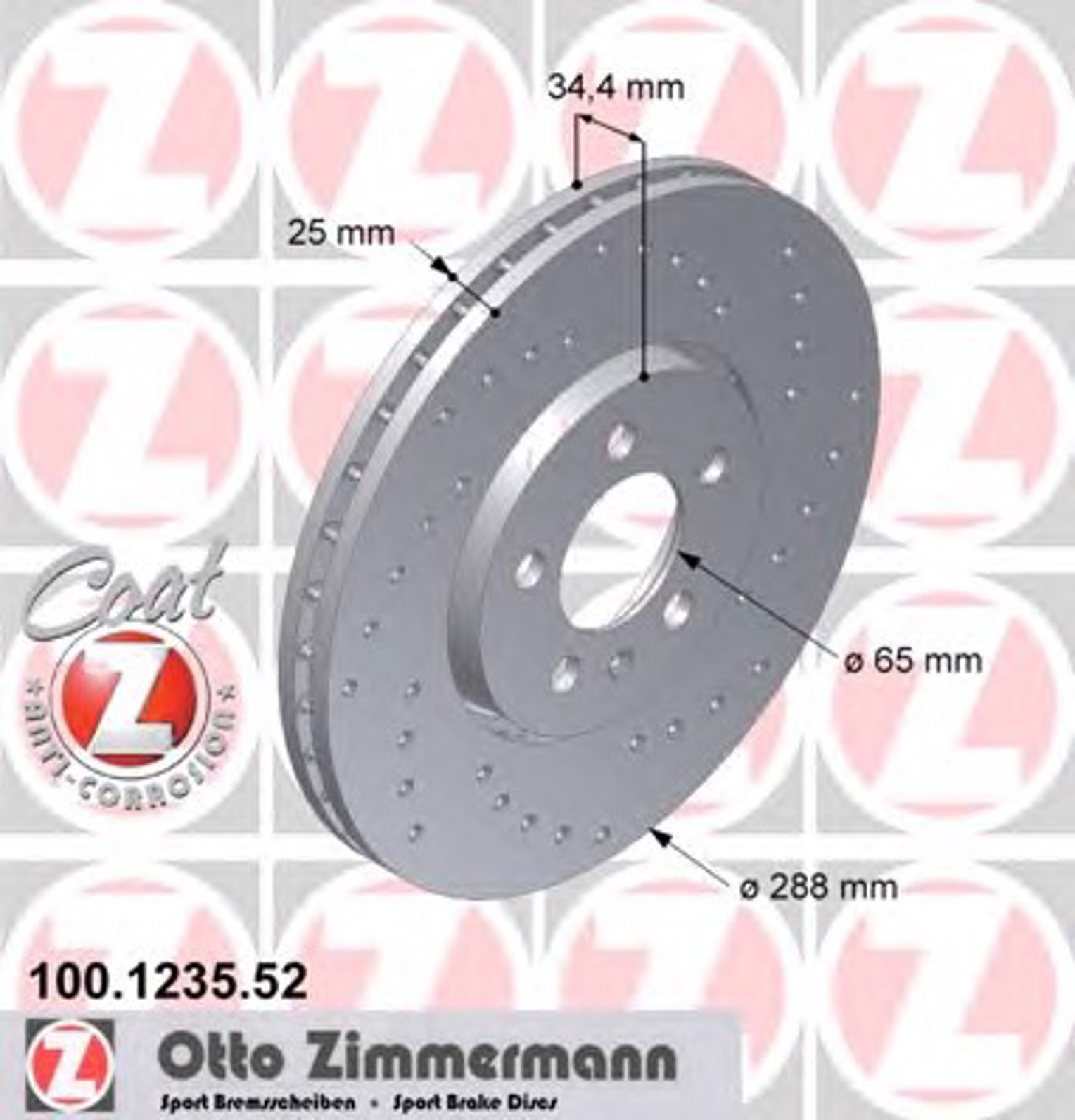 Тормозной диск sport brake disc z