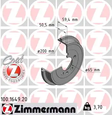 Тормозной барабан coat z