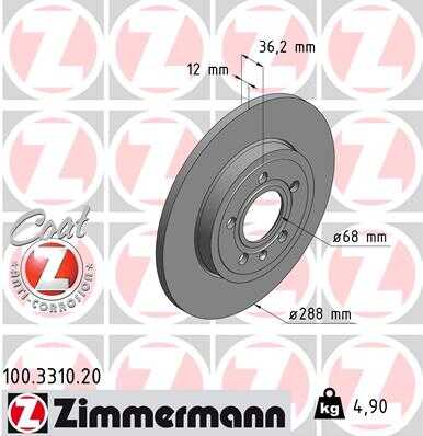 Тормозной диск coat z