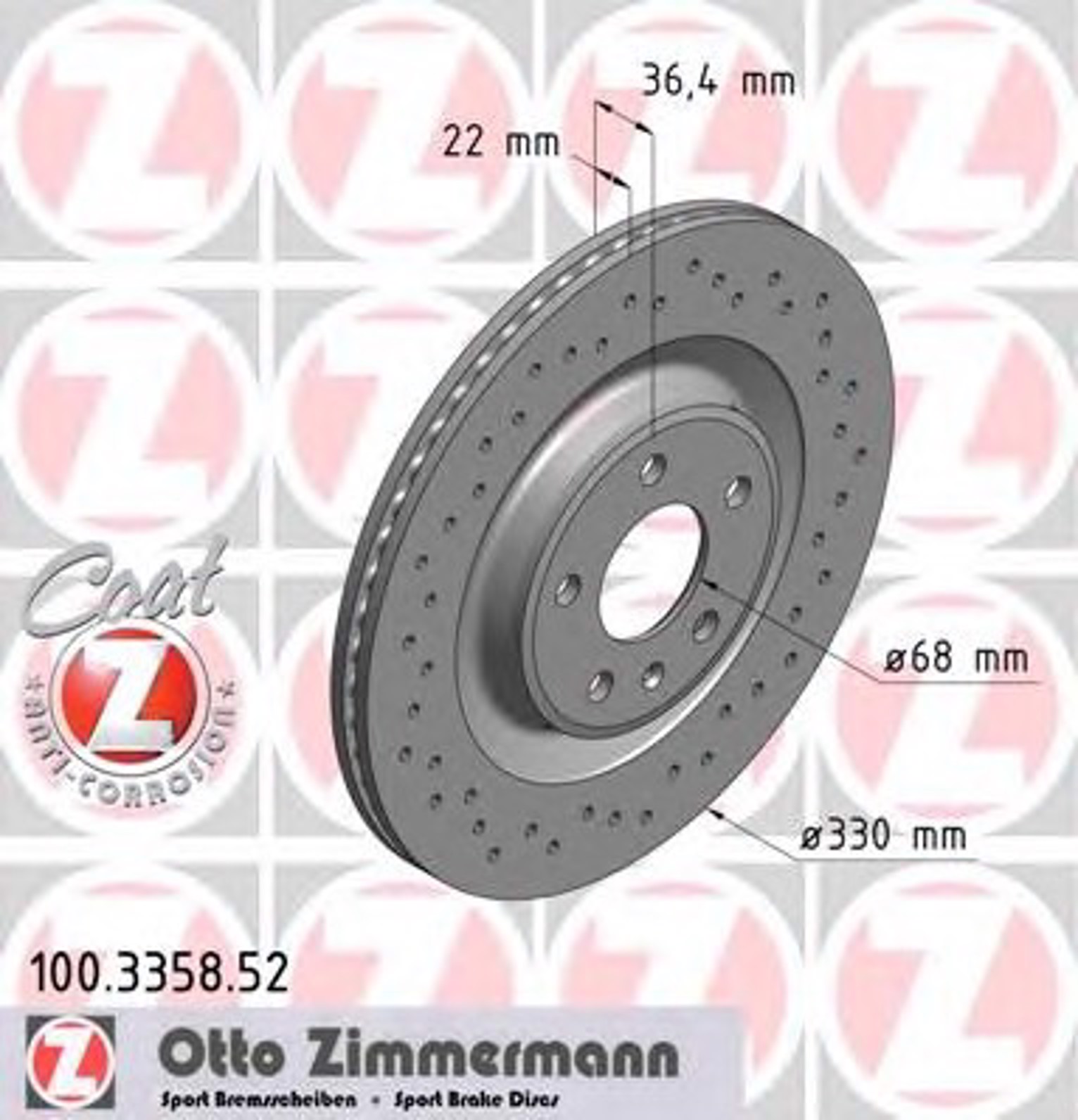 Тормозной диск sport brake disc z