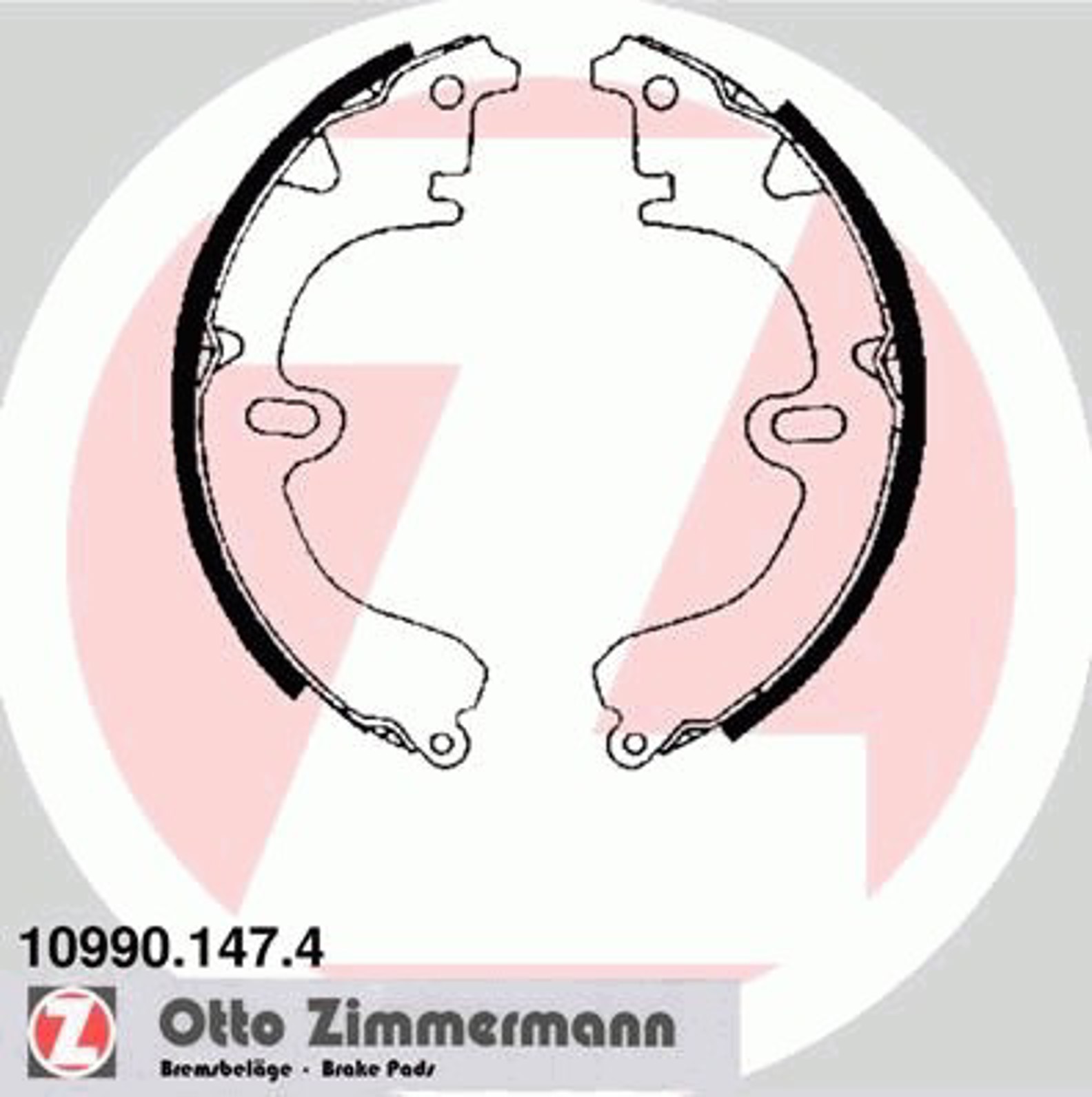 Барабан тормозной ZIMMERMANN 10990.147.4