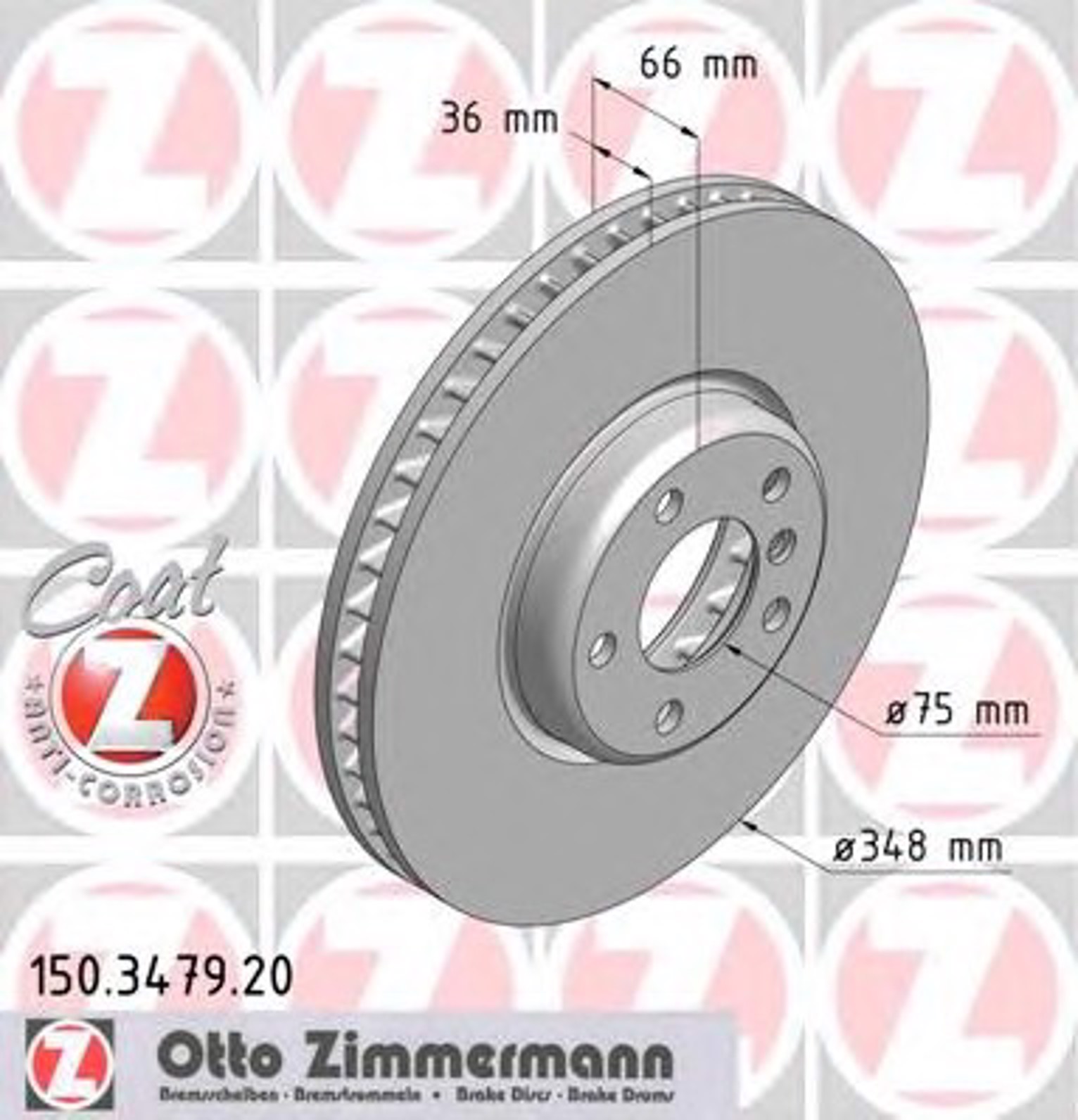 Тормозной диск coat z