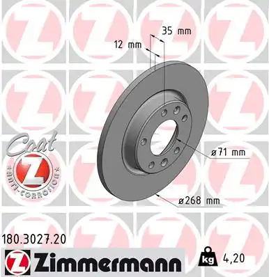 Тормозной диск coat z