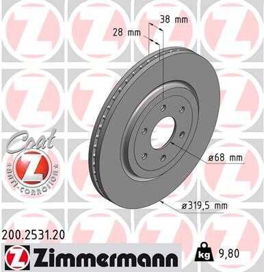 Тормозной диск coat z