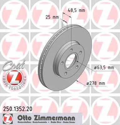 Тормозной диск coat z