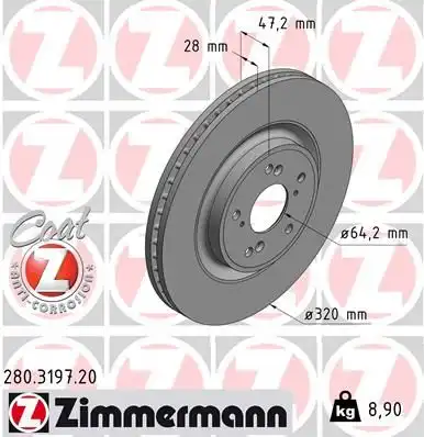 Тормозной диск coat z