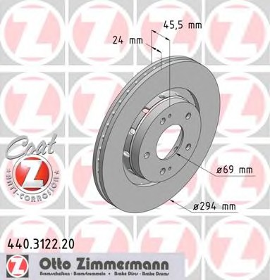 Тормозной диск coat z