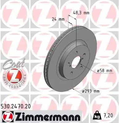 Тормозной диск coat z