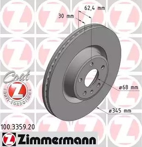 Тормозной диск coat z