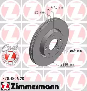 Тормозной диск coat z