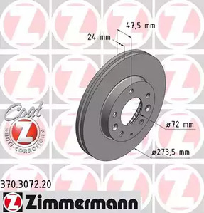 Тормозной диск coat z