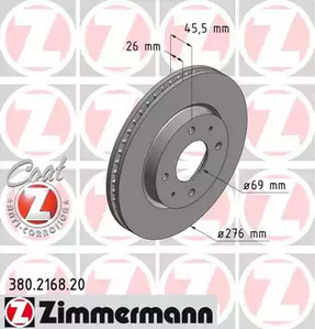 Тормозной диск coat z