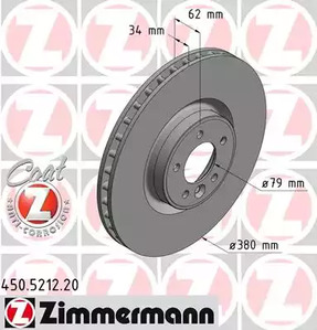 Тормозные диски ZIMMERMANN 450.5212.20